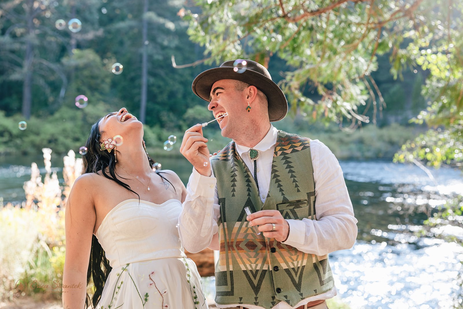 moody forest elopement at otis, oregon