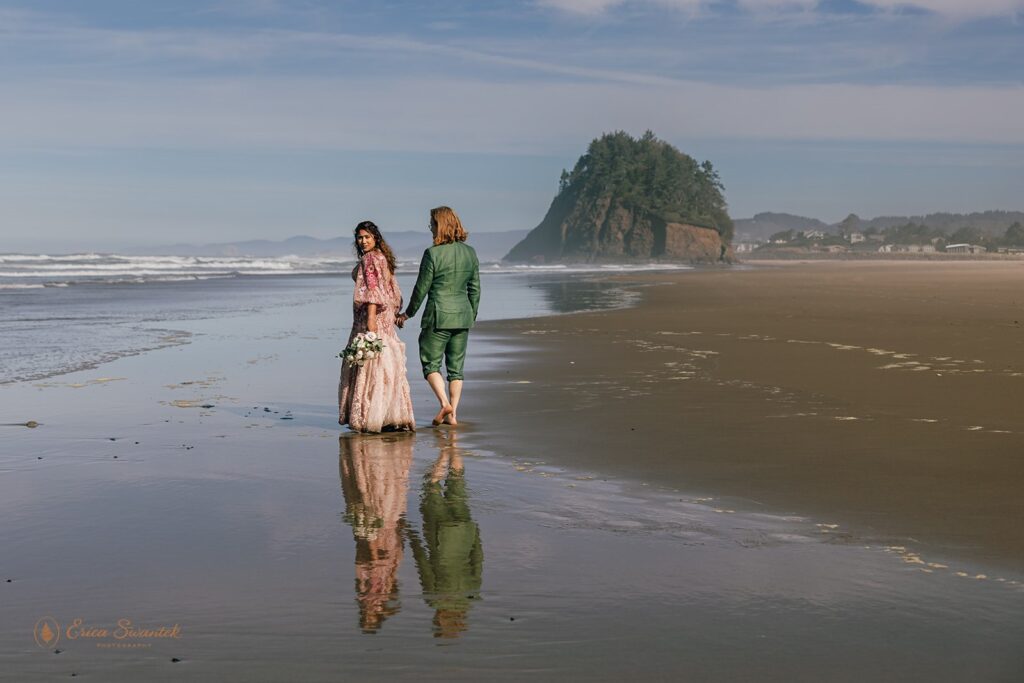 dreamy neskowin elopement at oregon coast