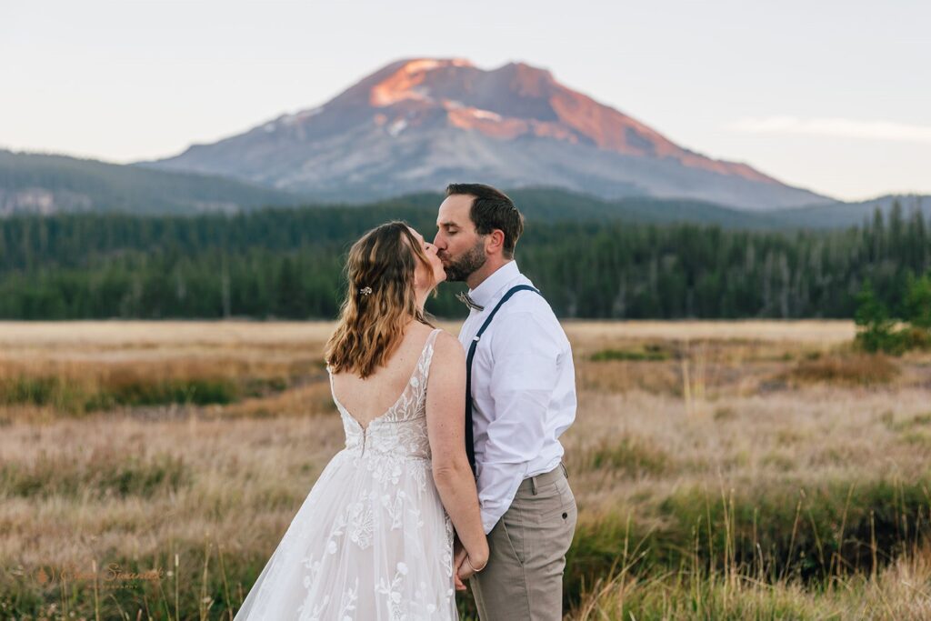 dreamy mountain elopement at Sparks Lake, OR