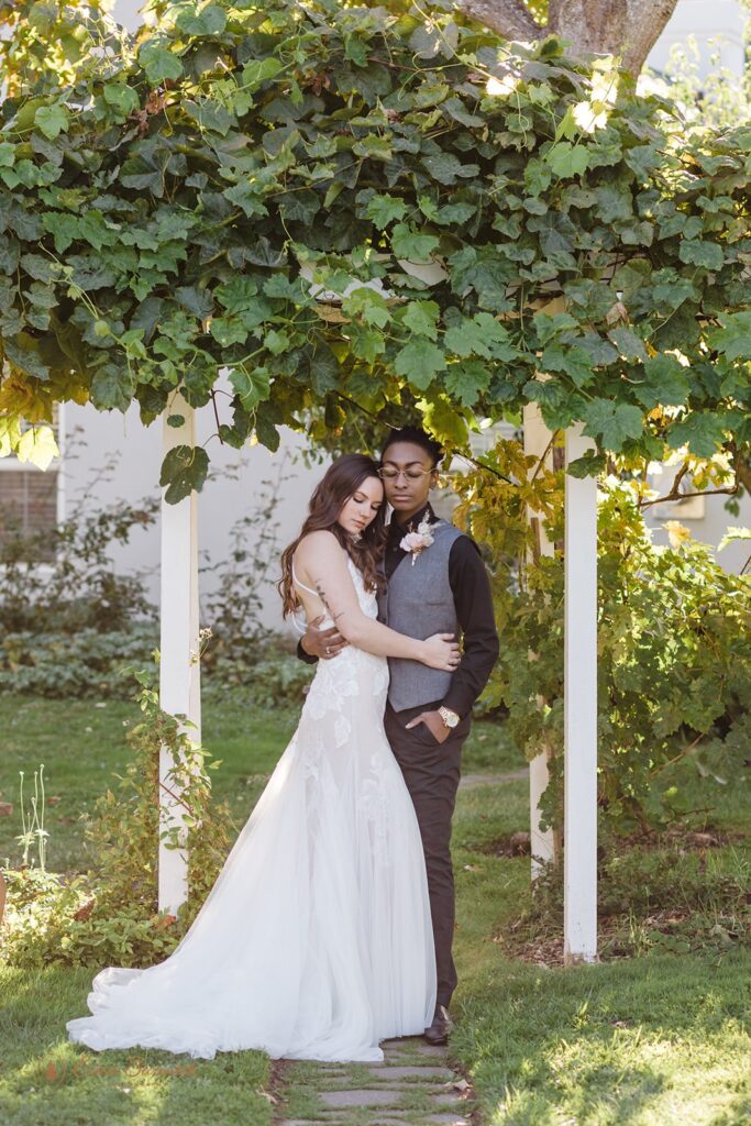 A LGBTQ+ couple at their Ashland Oregon Elopement
