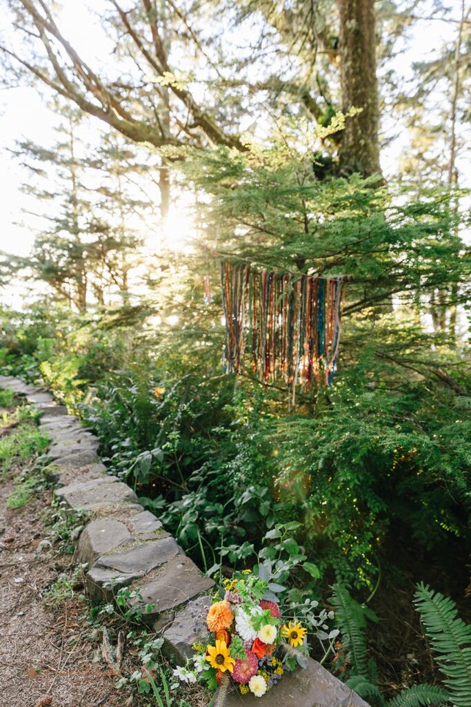 lgbtq forest elopement in Cape Perpetua