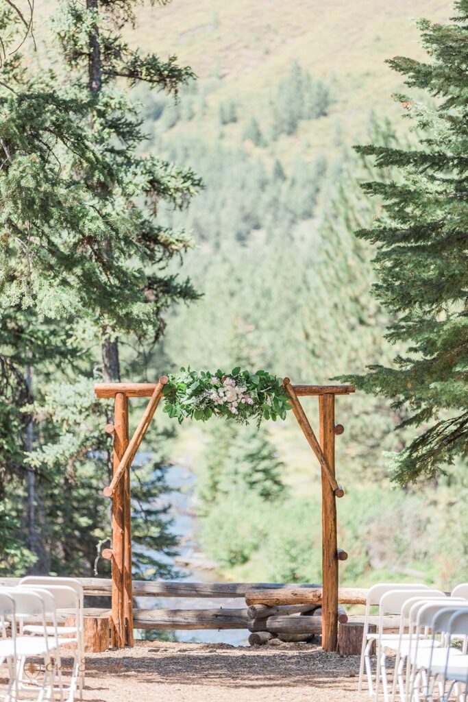 skyliners lodge wedding ceremony