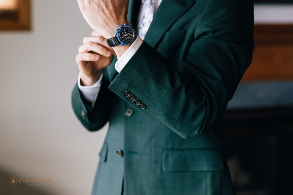 groom getting ready