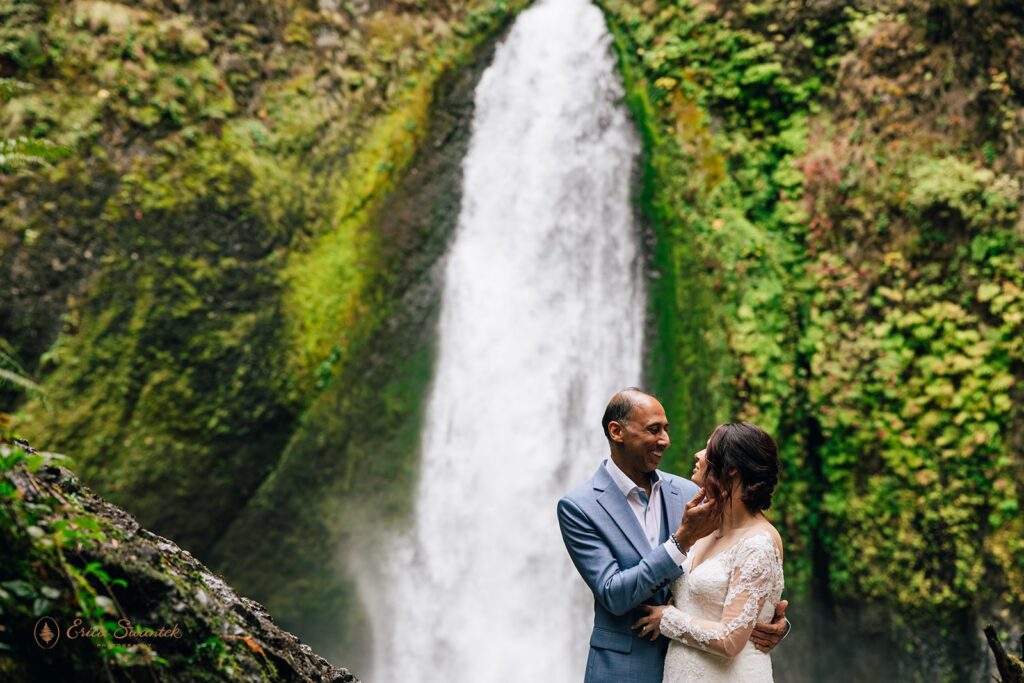 waterfall elopement