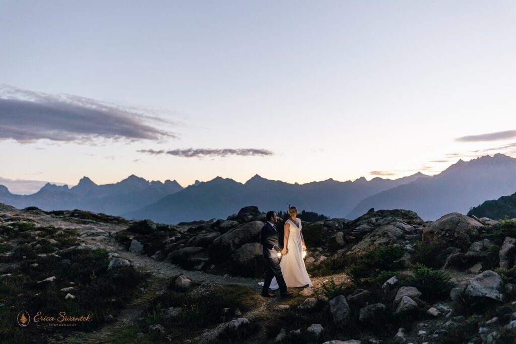 dreamy mountain elopement in the pnw