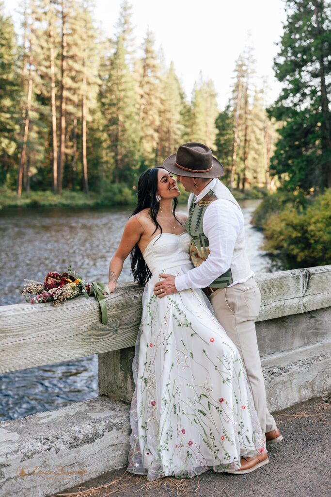 romantic forest elopement in oregon