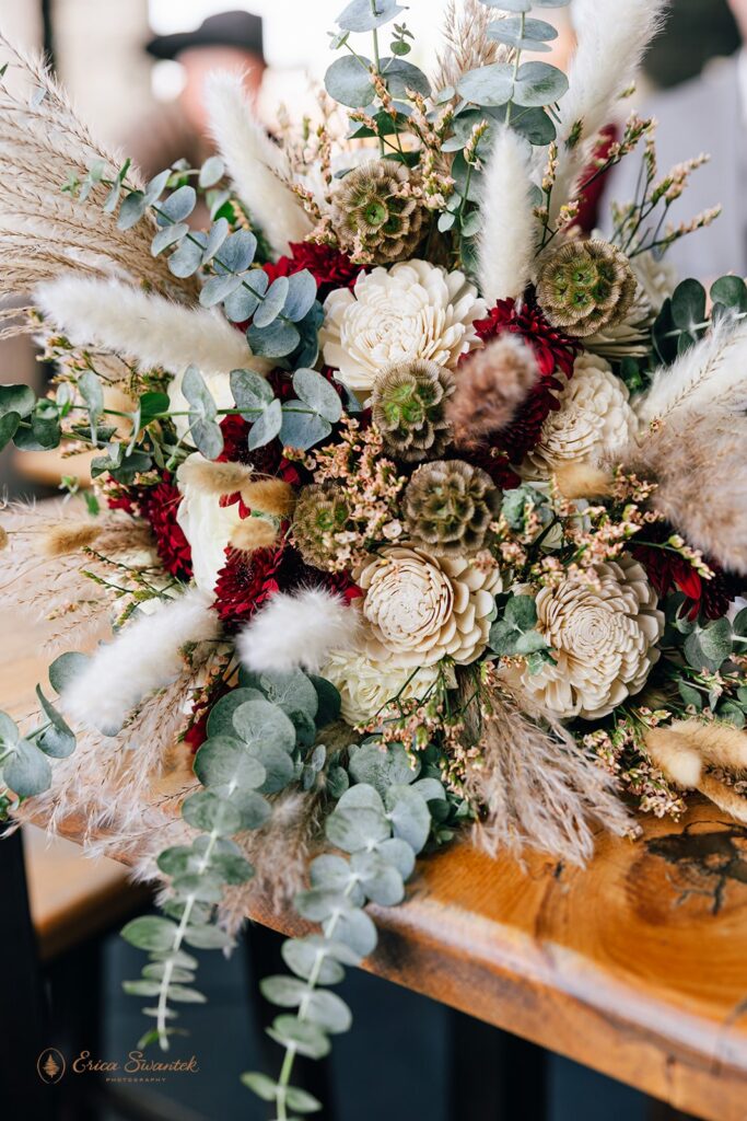 boho elopement bouquet
